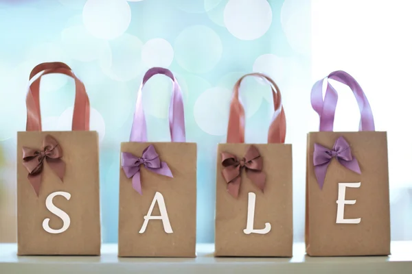 Word sale made with paper bags — Stock Photo, Image