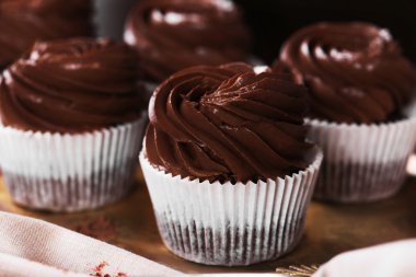 Lezzetli çikolata cupcakes