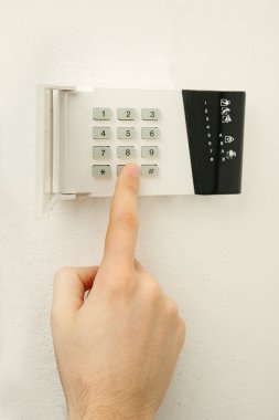 Güvenlik alarmı tuş takımı 