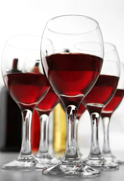 Glasses of red wine — Stock Photo, Image