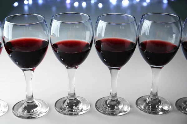 Glasses of red wine — Stock Photo, Image