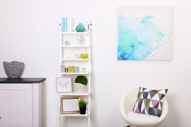 modern mobilya ile beyaz iç