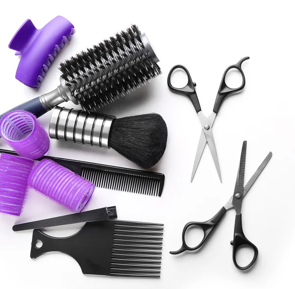 Juego de peluquería con herramientas — Foto de Stock