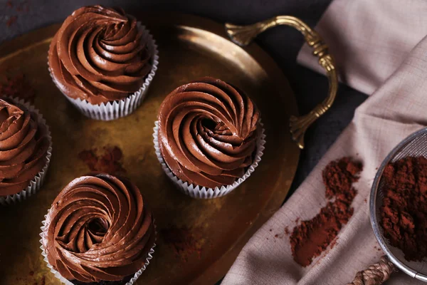 God choklad cupcakes — Stockfoto