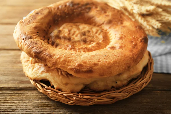 Flat baked bread — Stock Photo, Image