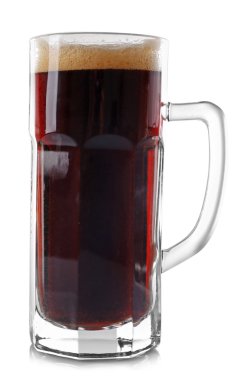 Bir bardak koyu bira.