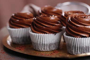 Lezzetli çikolata cupcakes