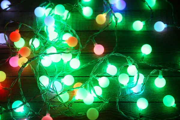 Electric Christmas garland — Stock Photo, Image