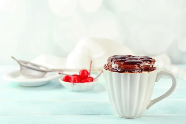 Pastel de taza de chocolate — Foto de Stock