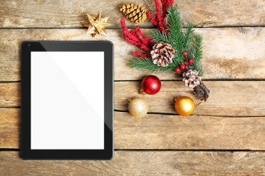 Tablet ve Noel dekor 