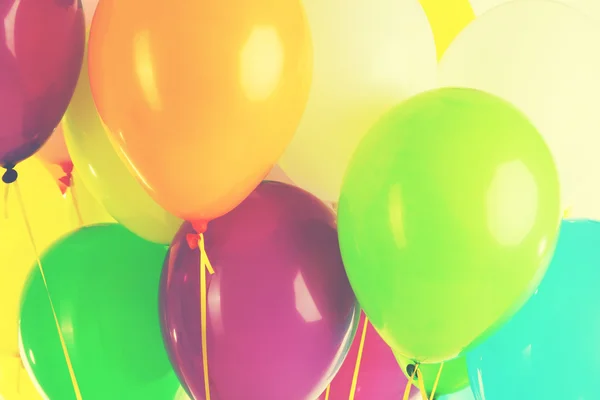 Färgglada ballonger retrostil — Stockfoto