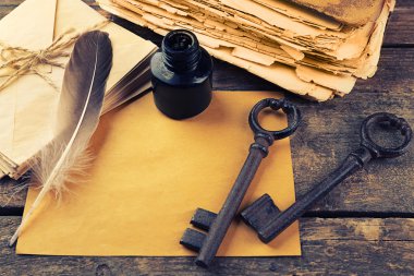 Eski kitaplar Vintage bileşimi