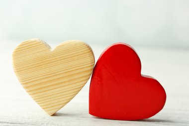 ahşap kalpleri arka plan