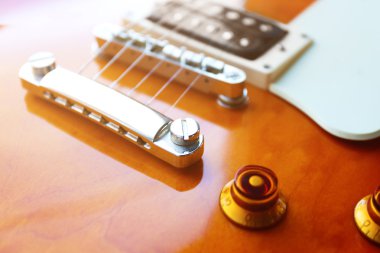 elektro gitar, close up