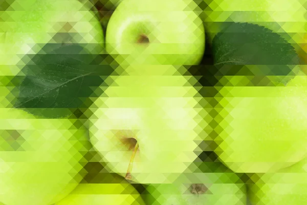 Fresh sweet green apples — Stock Photo, Image