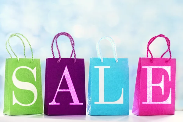 Word sale made with paper bags — Stock Photo, Image