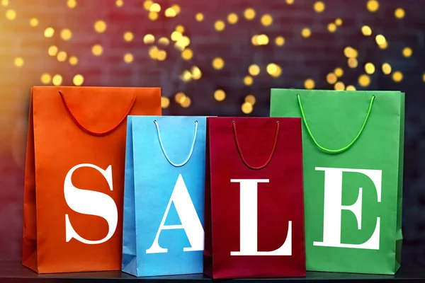 Word sale made with paper bags — Stock Photo, Image