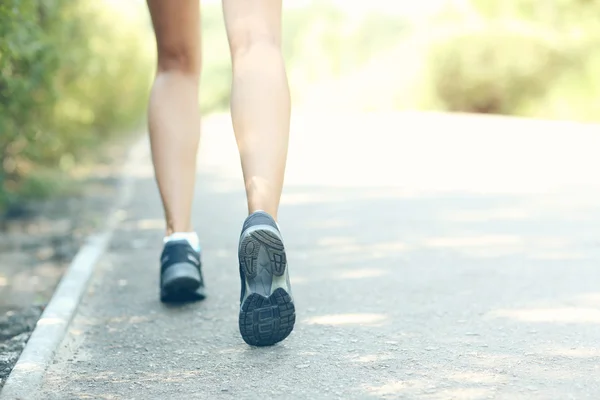 Runner voeten close-up — Stockfoto