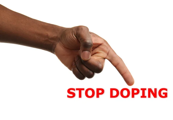Dopingkonzept stoppen. — Stockfoto