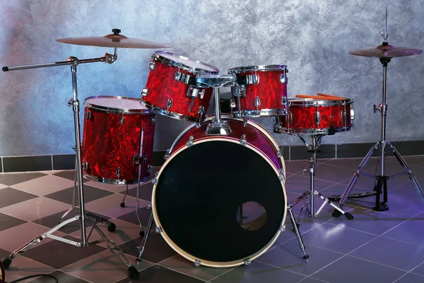 Juego de tambor rojo —  Fotos de Stock