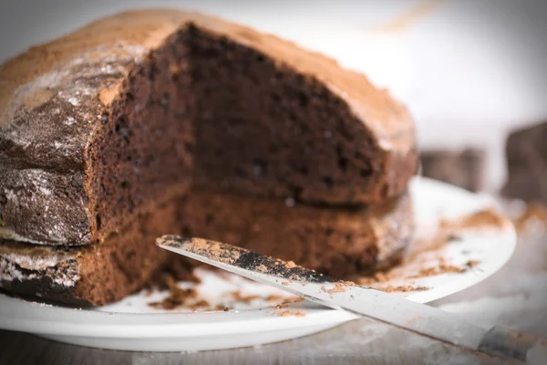 Pastel de chocolate casero —  Fotos de Stock