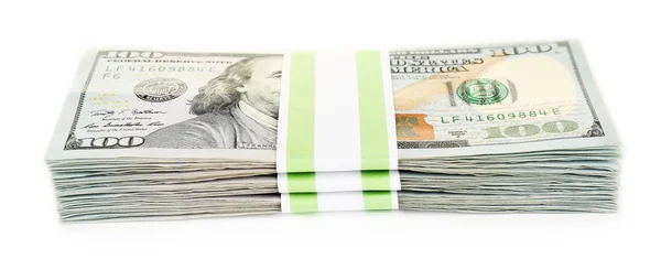 Sto dolarové bankovky — Stock fotografie