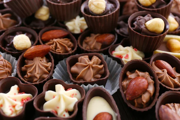 Chocolat bonbons fond — Photo