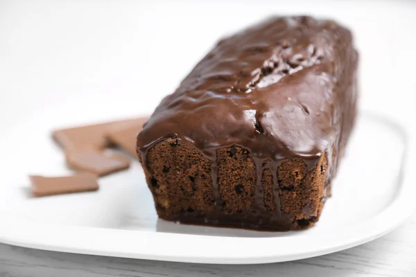 Kremalı çikolatalı pasta. — Stok fotoğraf