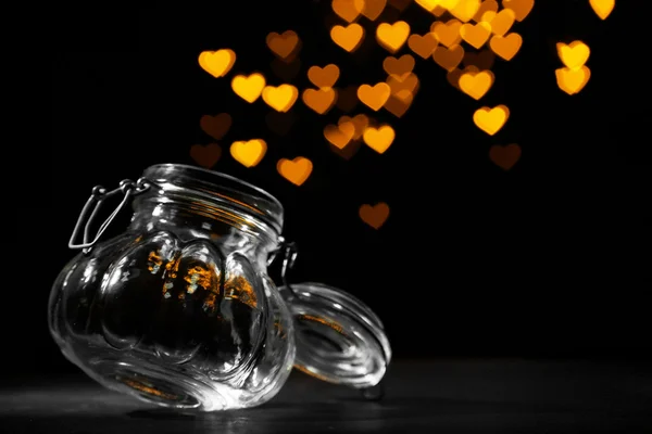 Miracle of love from glass jar — Stock Photo, Image