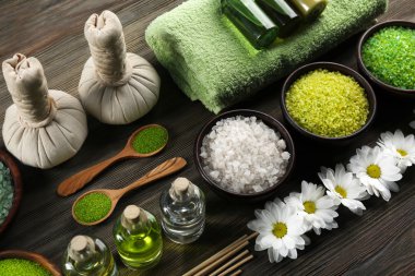 Spa kompozisyonu ahşap 