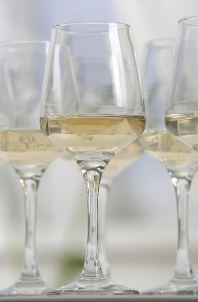 Glasses of white wine — Stock Photo, Image