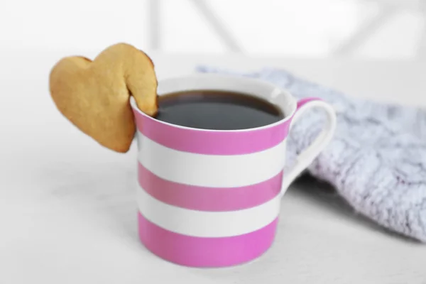 Cup of coffee on table — Stock Photo, Image