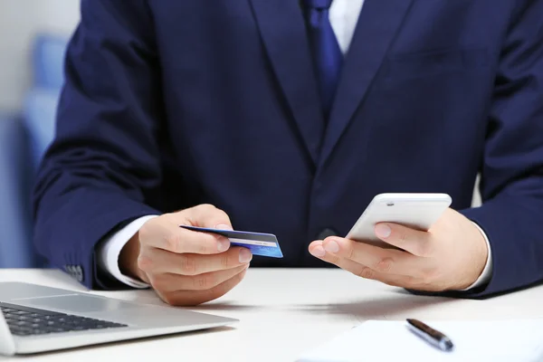 Man counting money — Stock Photo, Image