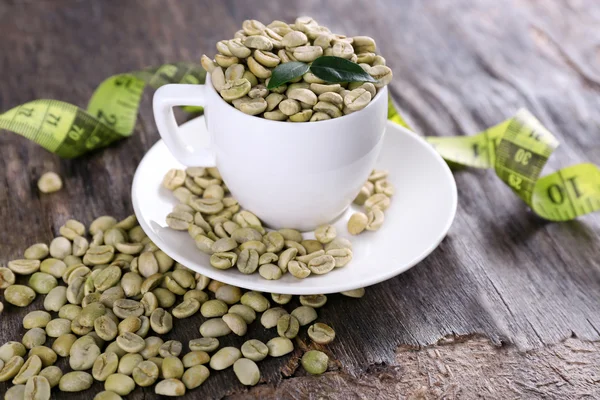 Chicchi di caffè verde — Foto Stock