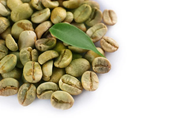 Chicchi di caffè verde — Foto Stock