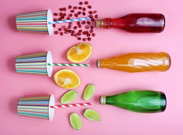 Different fruit drinks — Stock Photo, Image