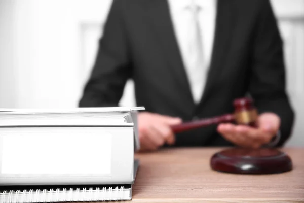 Young male judge working — Stock Photo, Image