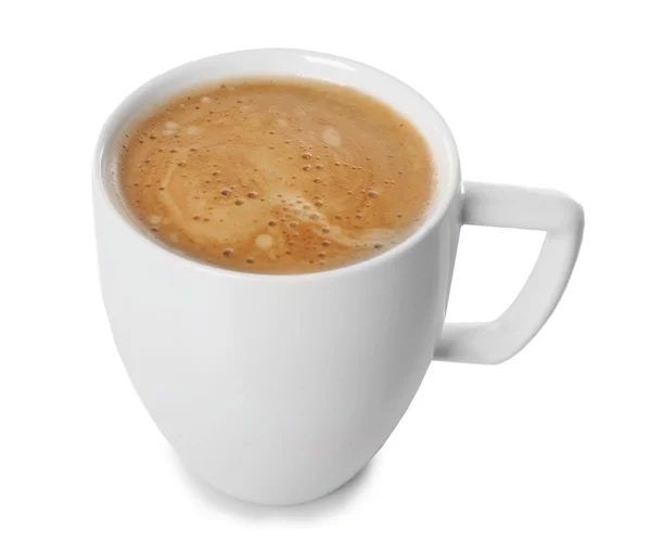 Cup of tasty creamy coffee — Stock Photo, Image