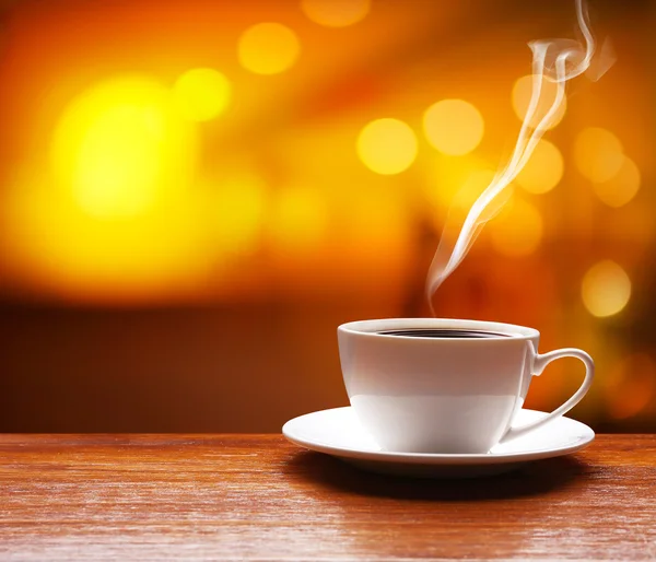 Cup of coffee on table — Stock Photo, Image