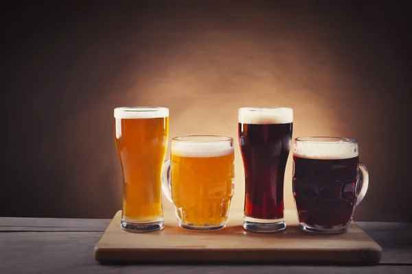 Different sorts of draft beer — Stock Photo, Image