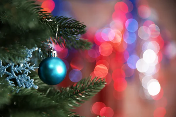 Christmas tree with decor — Stock Photo, Image