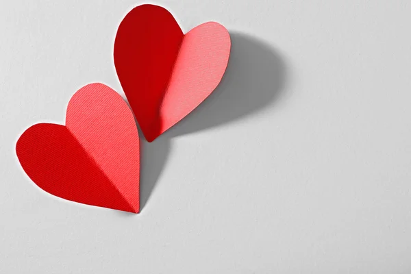 Red paper hearts — Stock Photo, Image