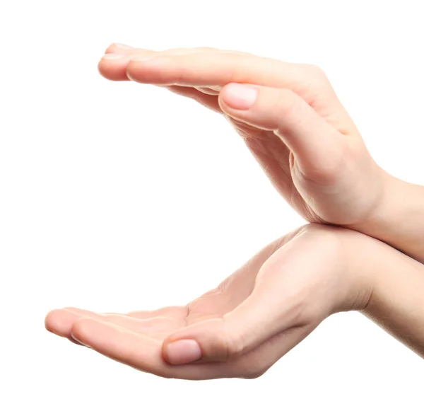 İki açık eller — Stok fotoğraf