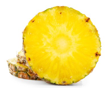 izole ananas dilimleri