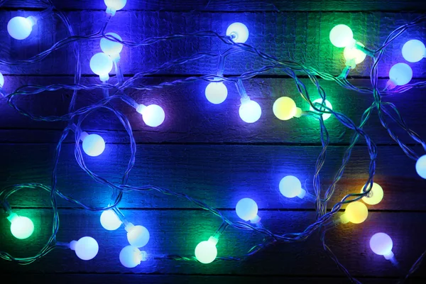 Electric Christmas garland — Stock Photo, Image