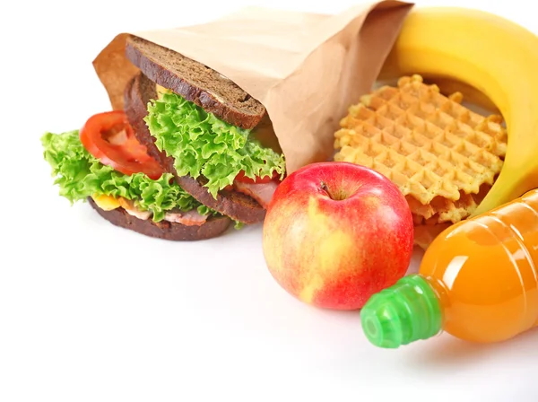 Pranzo scolastico sano — Foto Stock