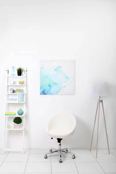 Modern mobilya ile beyaz iç — Stok fotoğraf