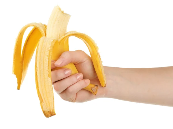 Banaan geïsoleerd op wit — Stockfoto