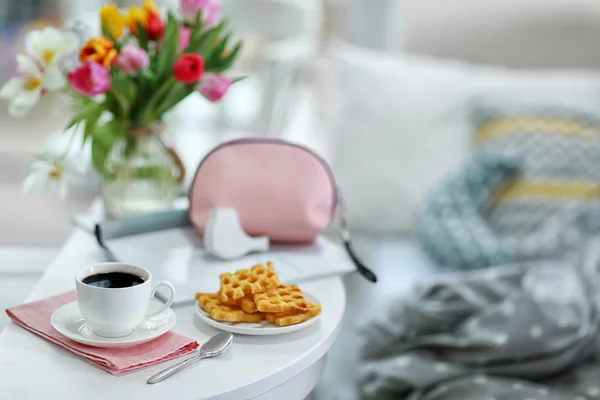 White cup of coffee — Stock Photo, Image