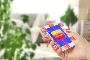 Akıllı ev kontrol kavramı
